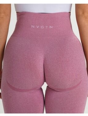 NVGTN Seamless High-Waist Sculpting Leggings - Dusty Rose